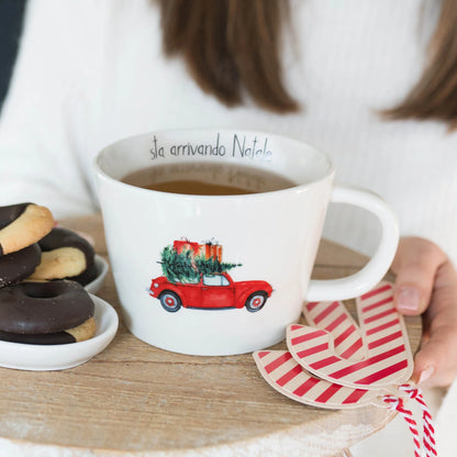 Tazza colazione Natale - Vari Decori