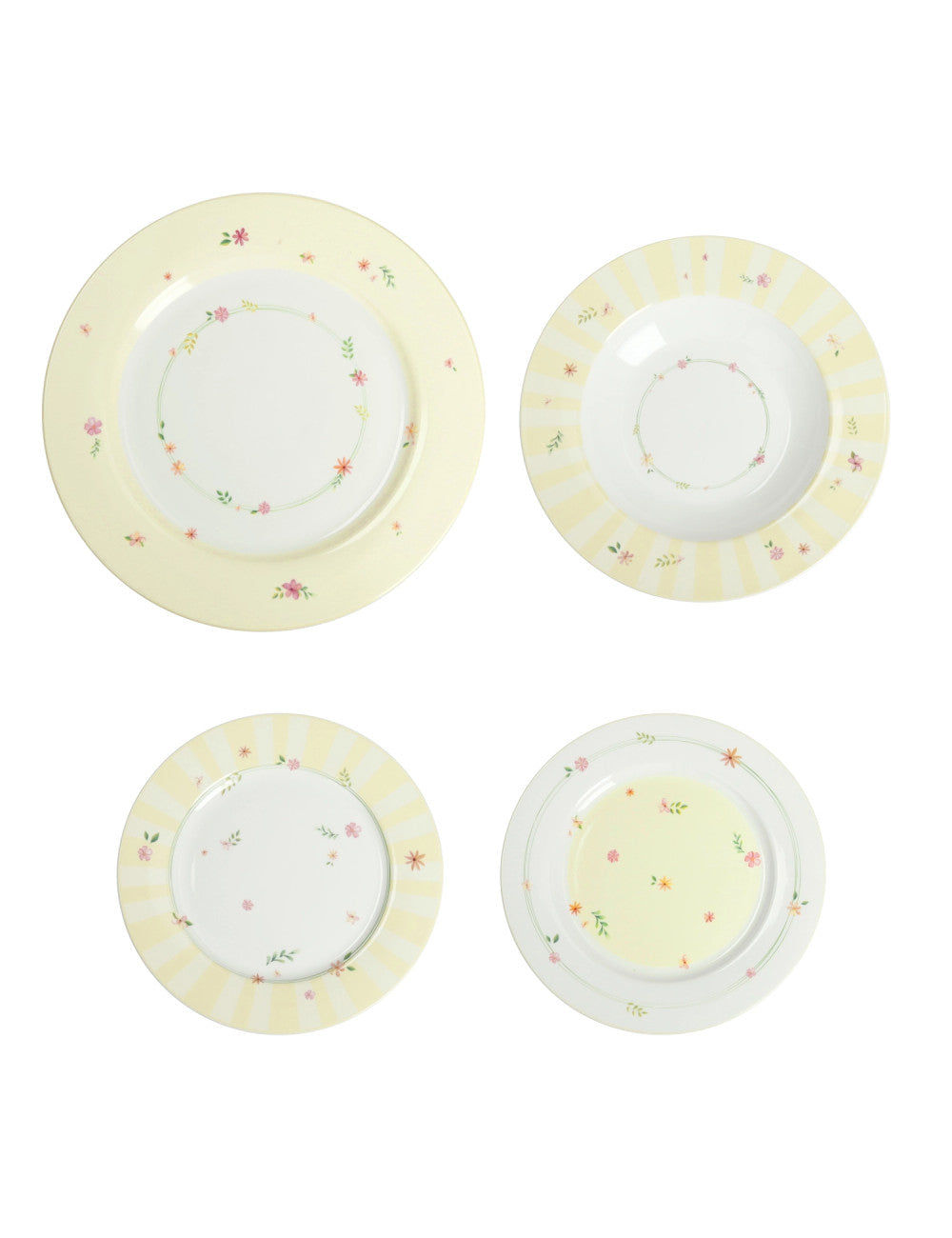 Set 6 Posti Tavola POLLINE Bone China - Giallo