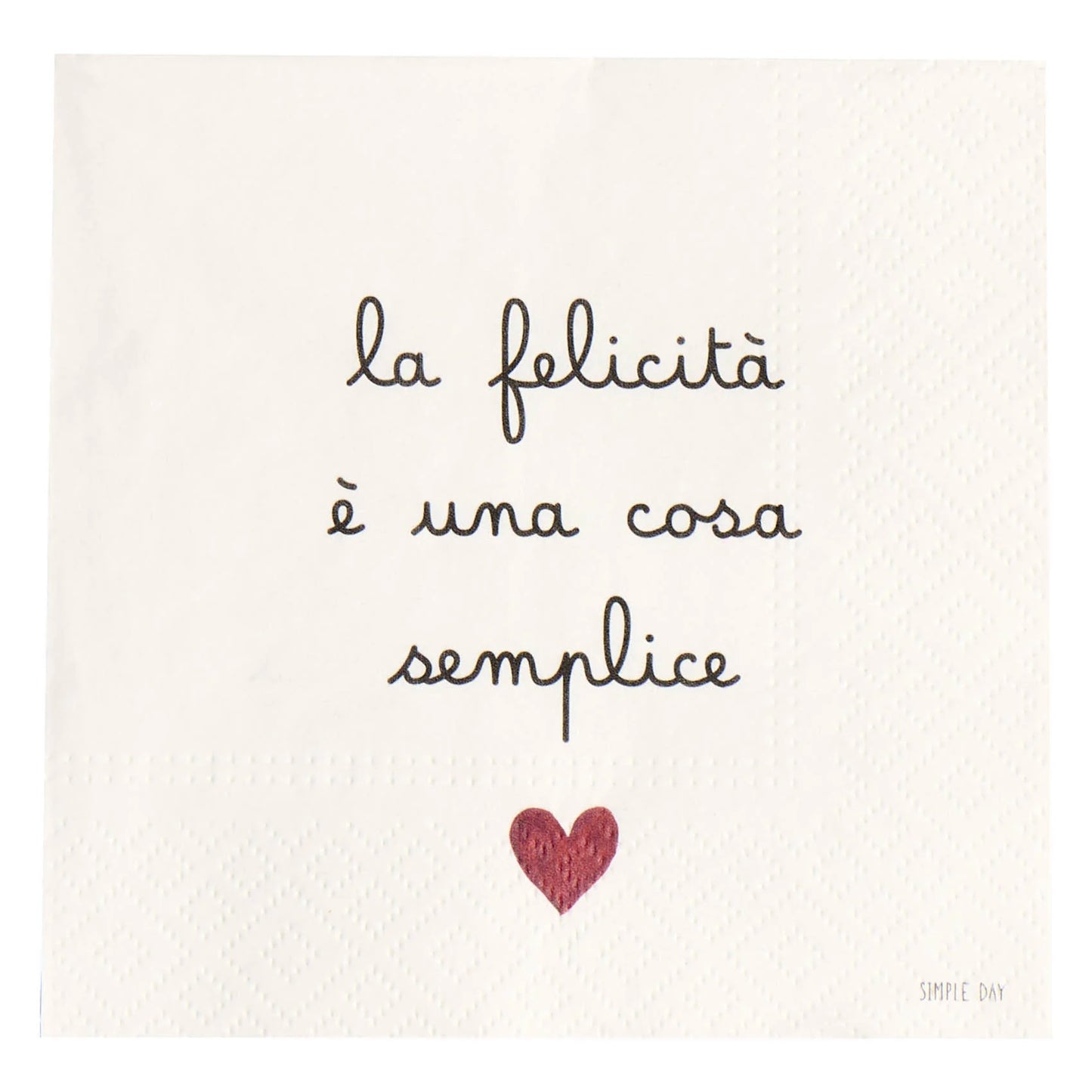 Set 20 Tovaglioli di Carta - Varie Scritte