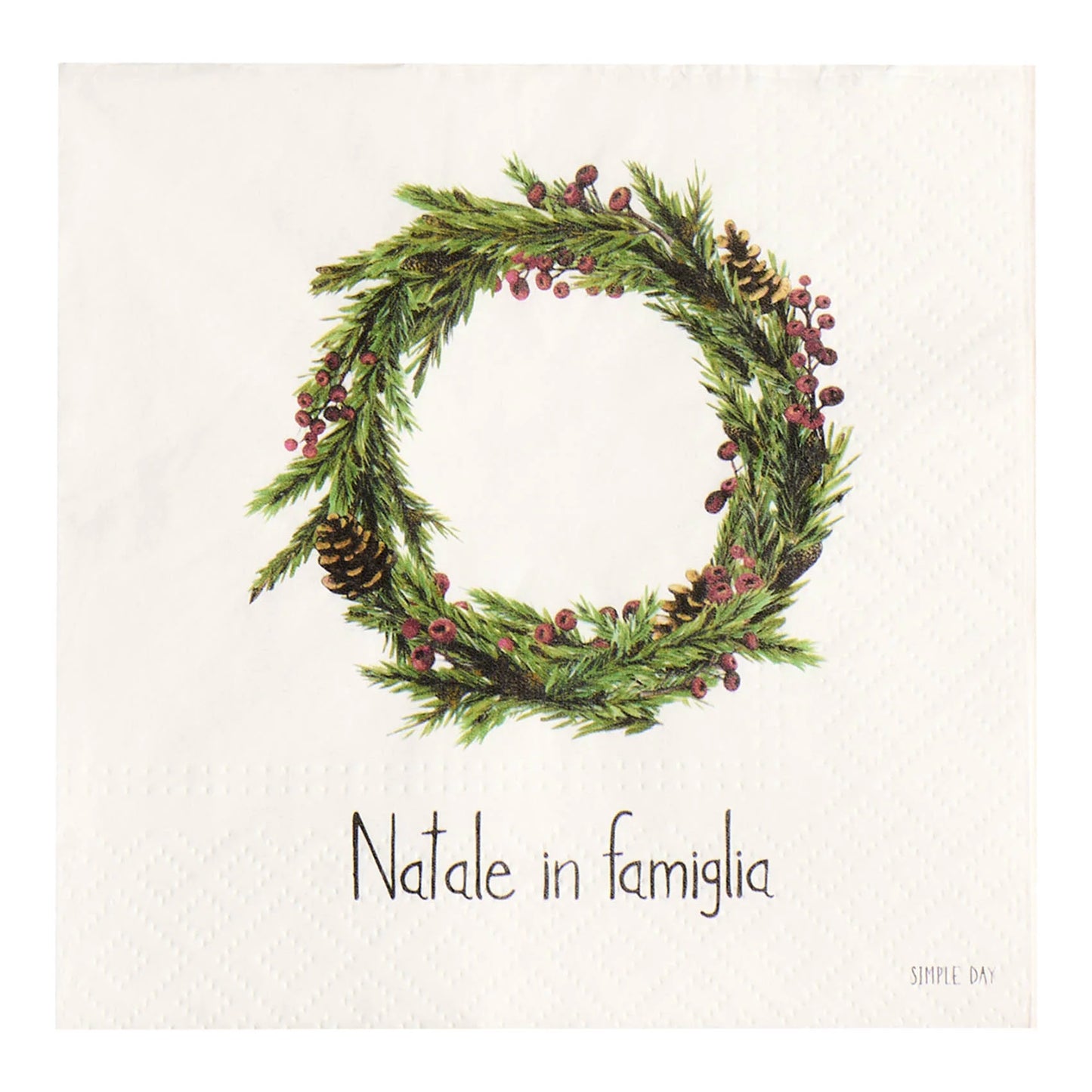 Set 20 Tovaglioli di Carta Natale - Varie Scritte