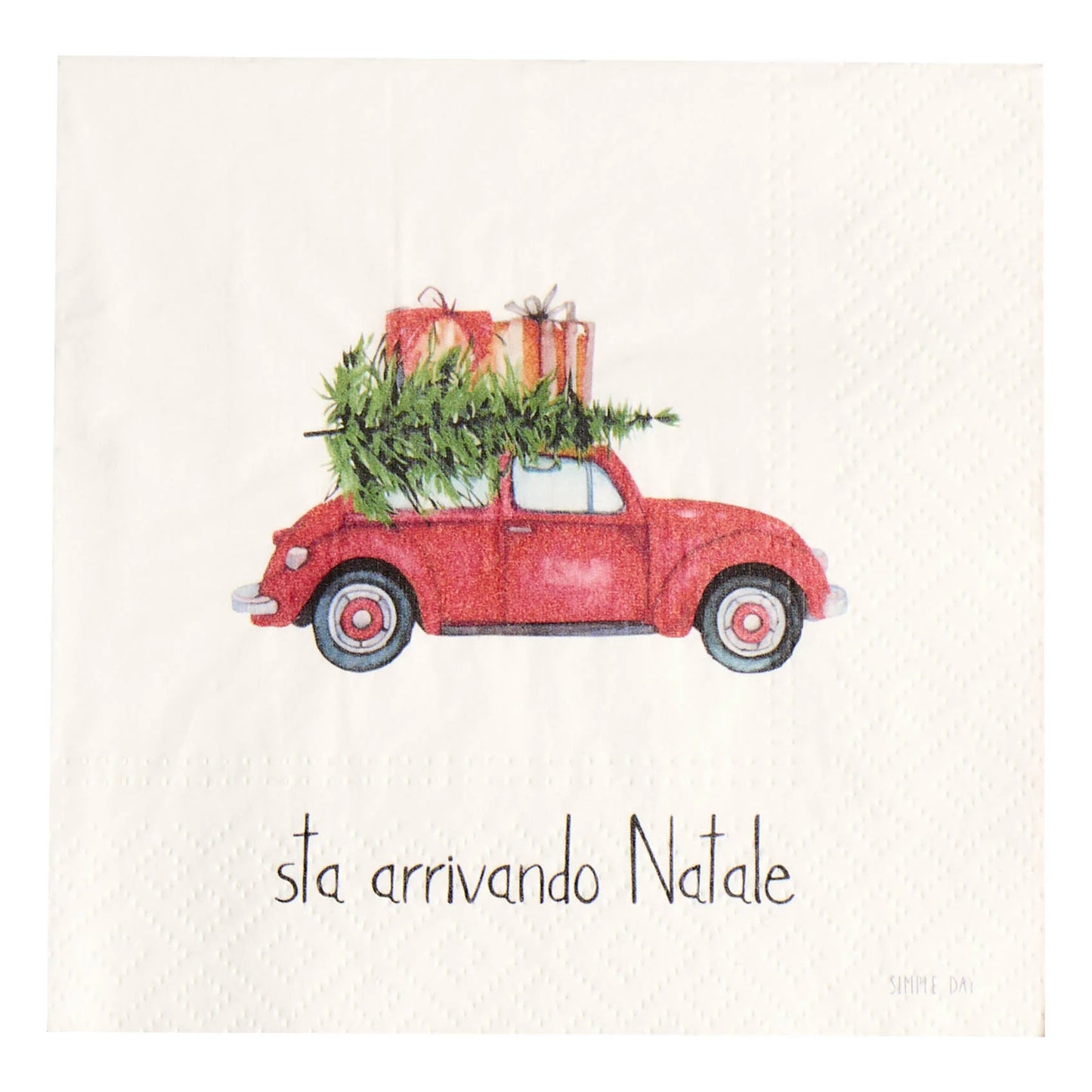 Set 20 Tovaglioli di Carta Natale - Varie Scritte