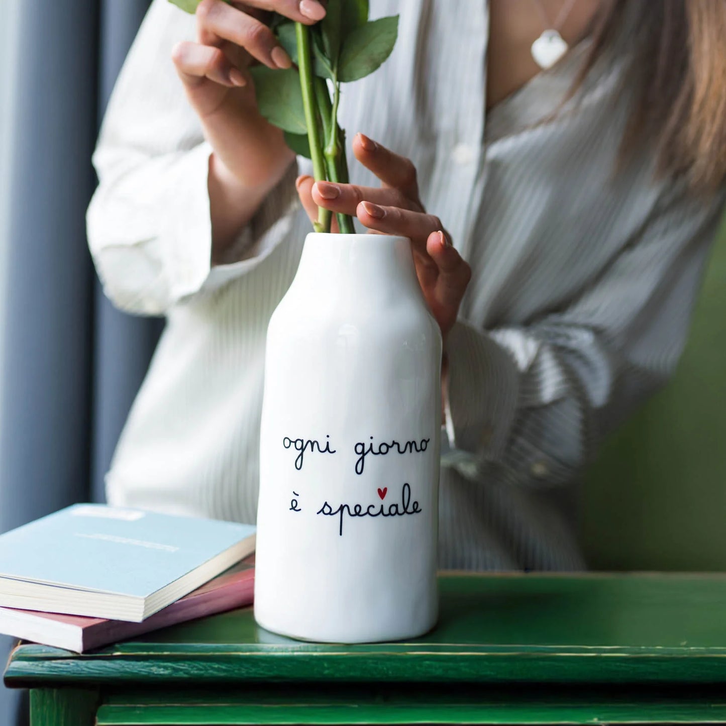 Vaso h19 cm "Ogni Giorno è Speciale"