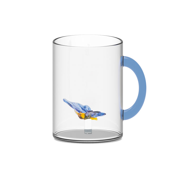 Mug in vetro con soggetto