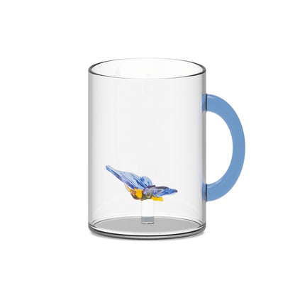 Mug in vetro con soggetto