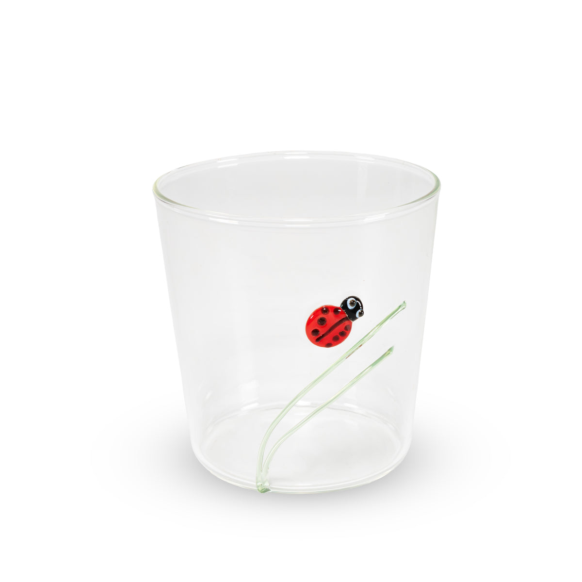 Bicchiere con Decori Floreali