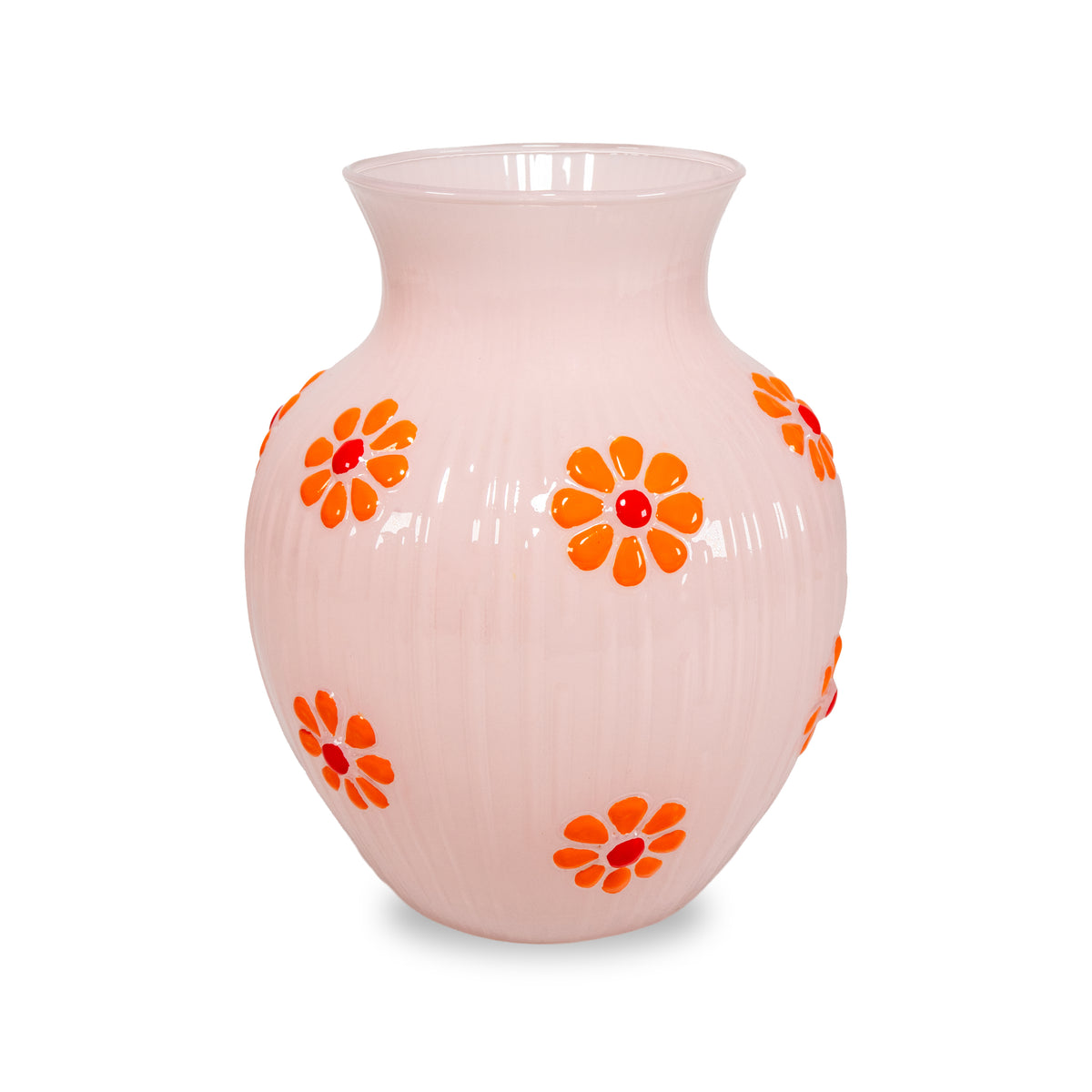 Vaso in Vetro Decorato - Vari Colori