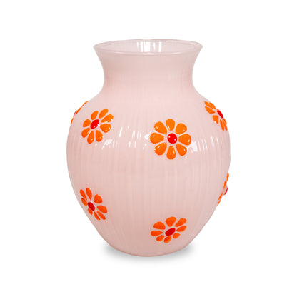 Vaso in Vetro Decorato - Vari Colori